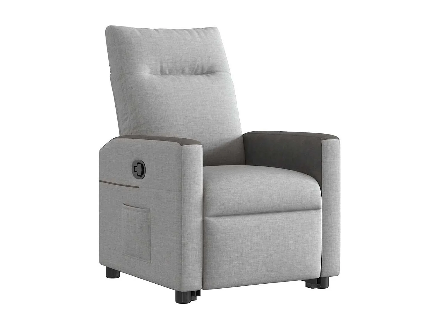 Fauteuil inclinable-Chaise de relax-Fauteuil TV gris nuage tissu SHL4431
