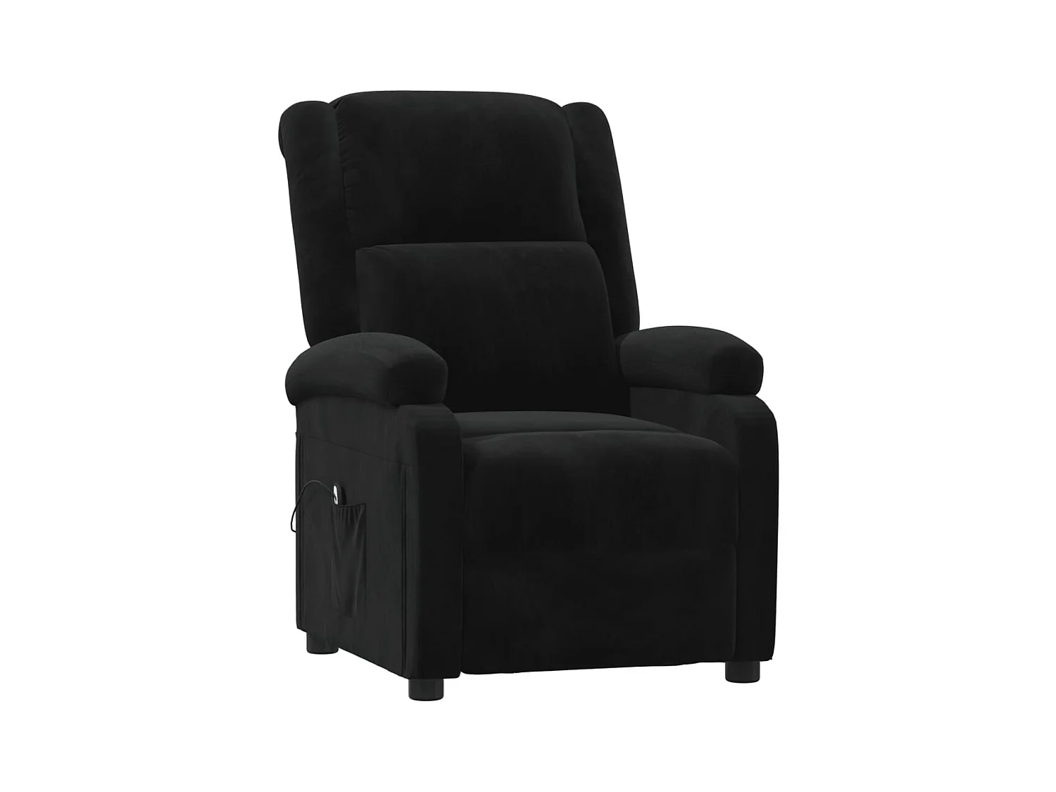 Sillón de relax | Silla | Sillón reclinable eléctrico de terciopelo negro SHL4692