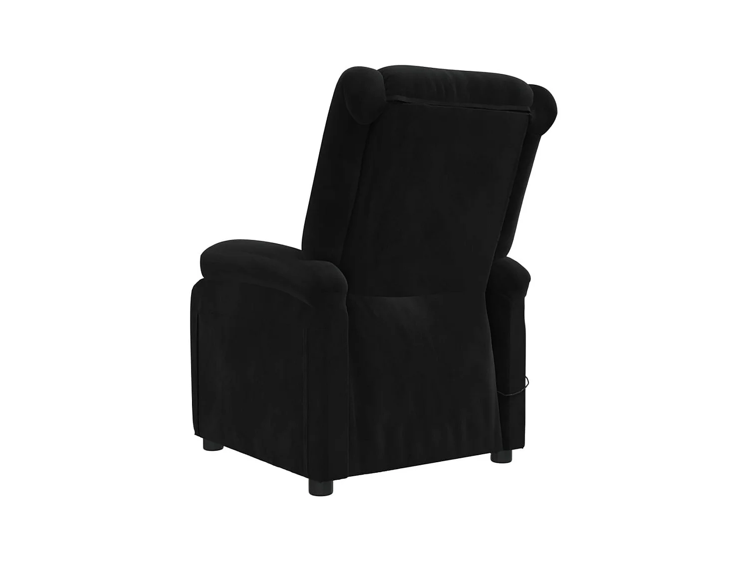 Sillón de relax | Silla | Sillón reclinable eléctrico de terciopelo negro SHL4692