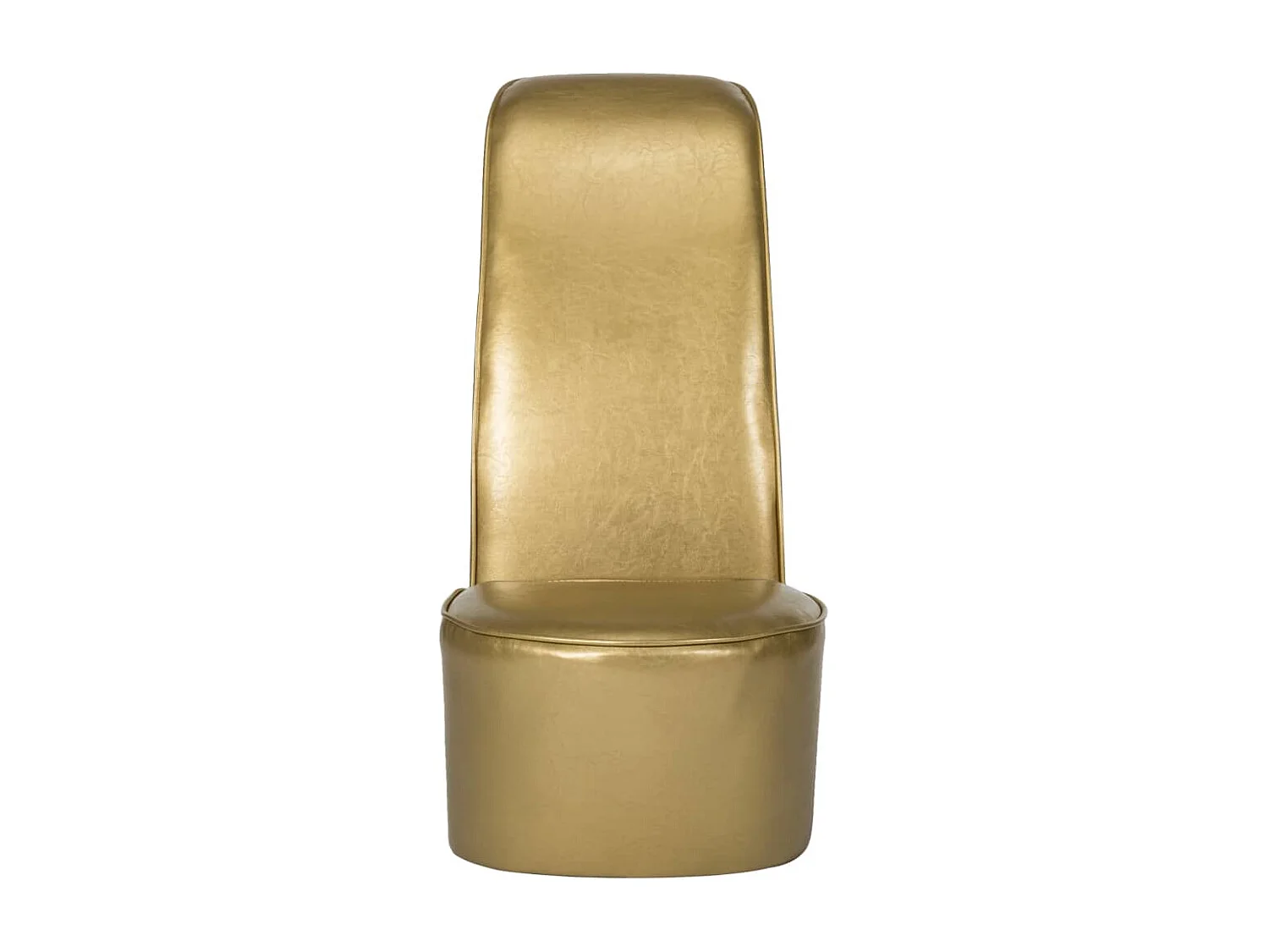 Fauteuil de salon-Chaise en forme de chaussure à talon haut Doré Similicuir SHL1483