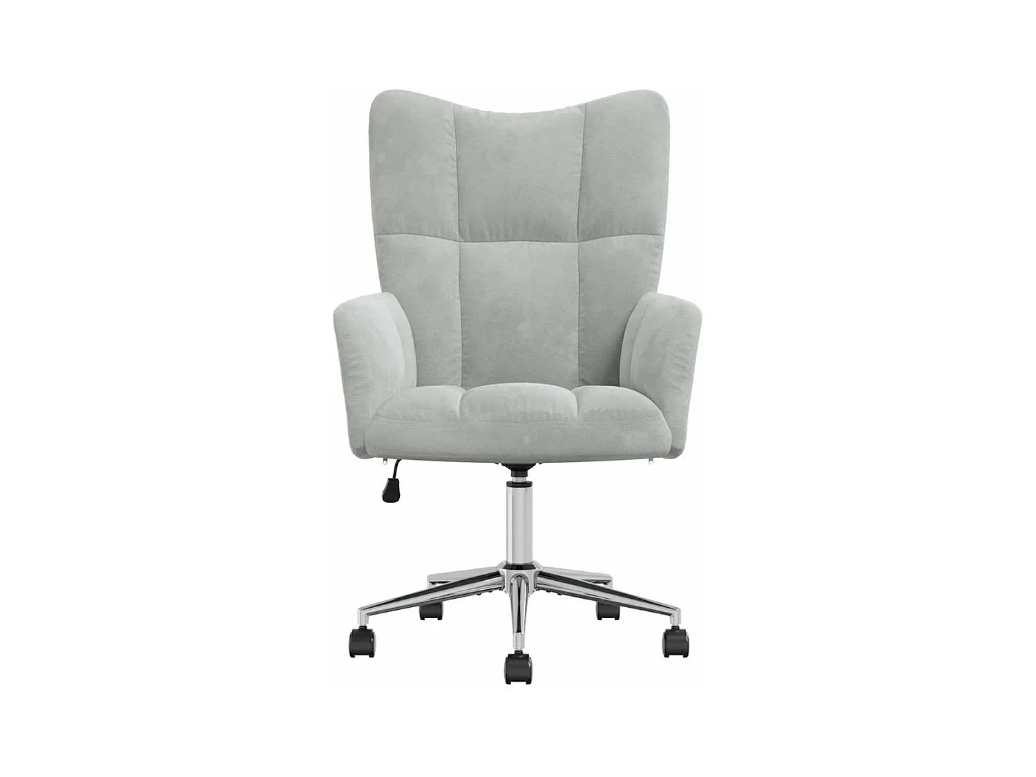 Sillón de relax | Silla de relax de terciopelo gris claro SHL6810