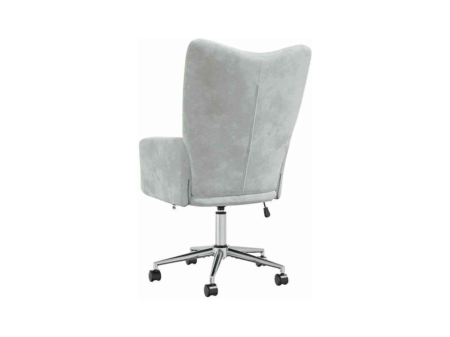 Sillón de relax | Silla de relax de terciopelo gris claro SHL6810