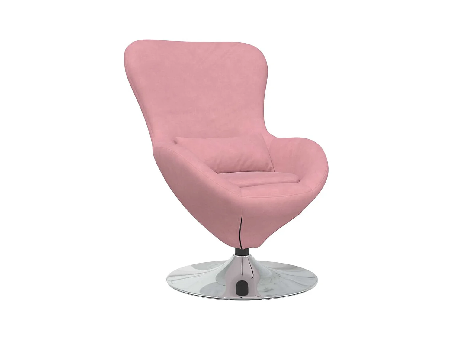 Sillón de relax | Sillón huevo Rosa 63x73x90 cm Terciopelo SHL4147