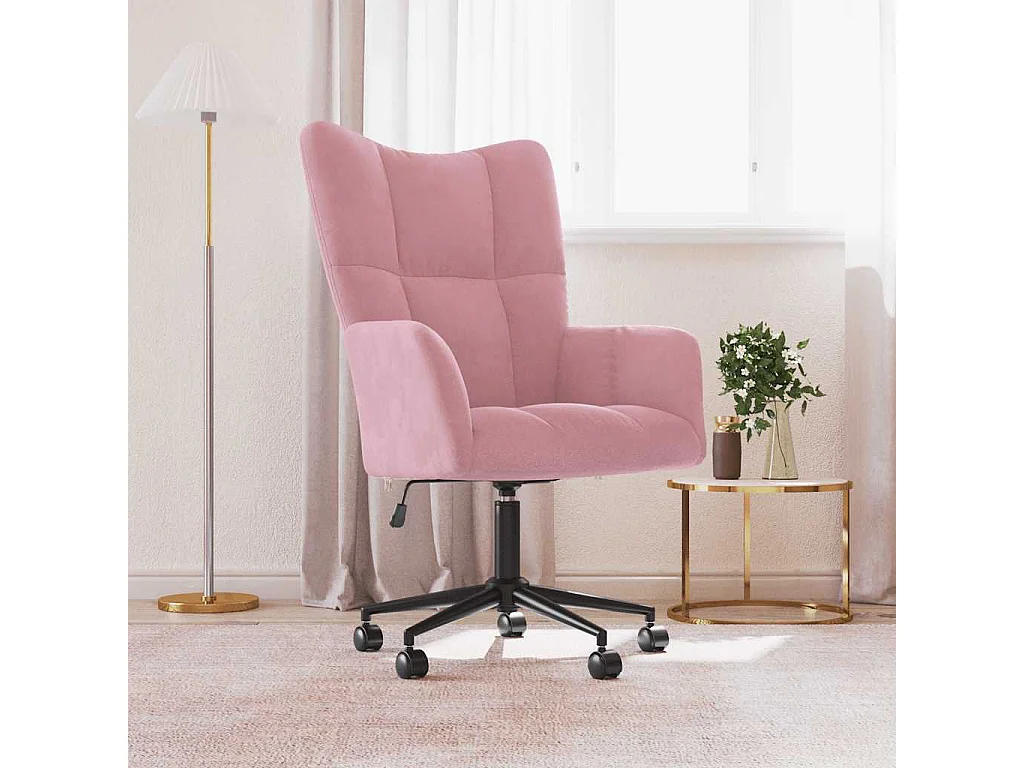 Sillón de relax | Silla de relax de terciopelo rosa SHL9796