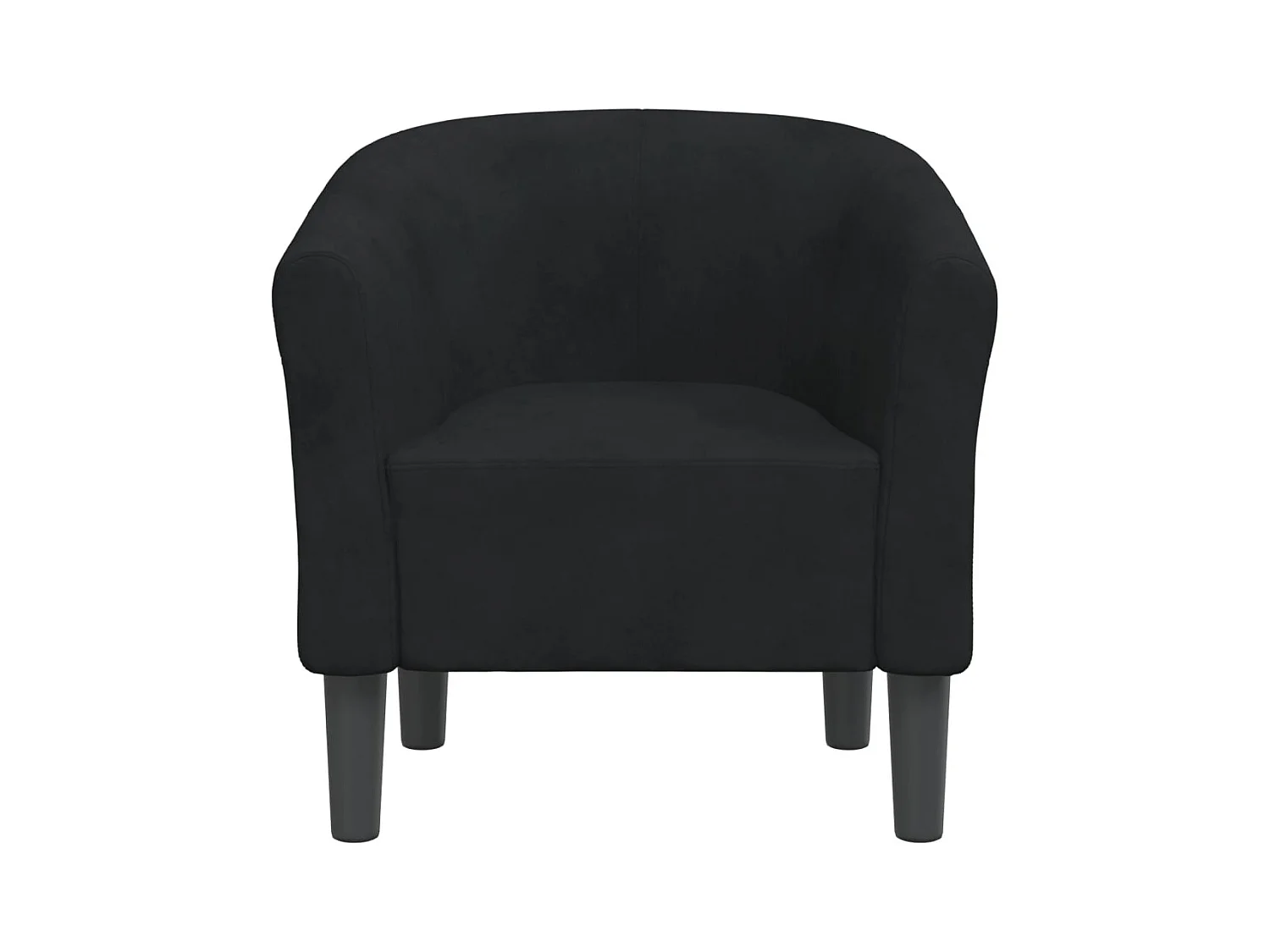 Sillón de salón | Silla de relax | Sillón de terciopelo negro SHL8751