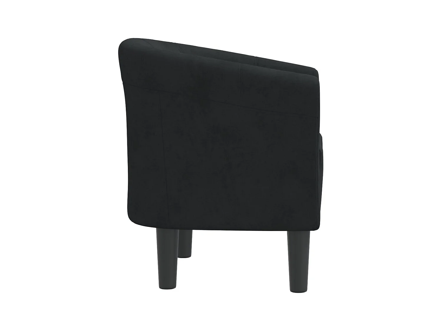 Sillón de salón | Silla de relax | Sillón de terciopelo negro SHL8751