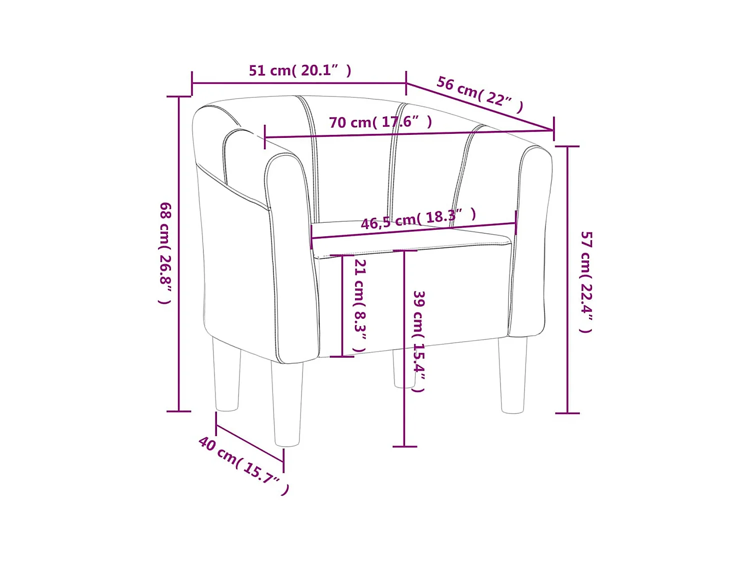Sillón de salón | Silla de relax | Sillón de terciopelo negro SHL8751