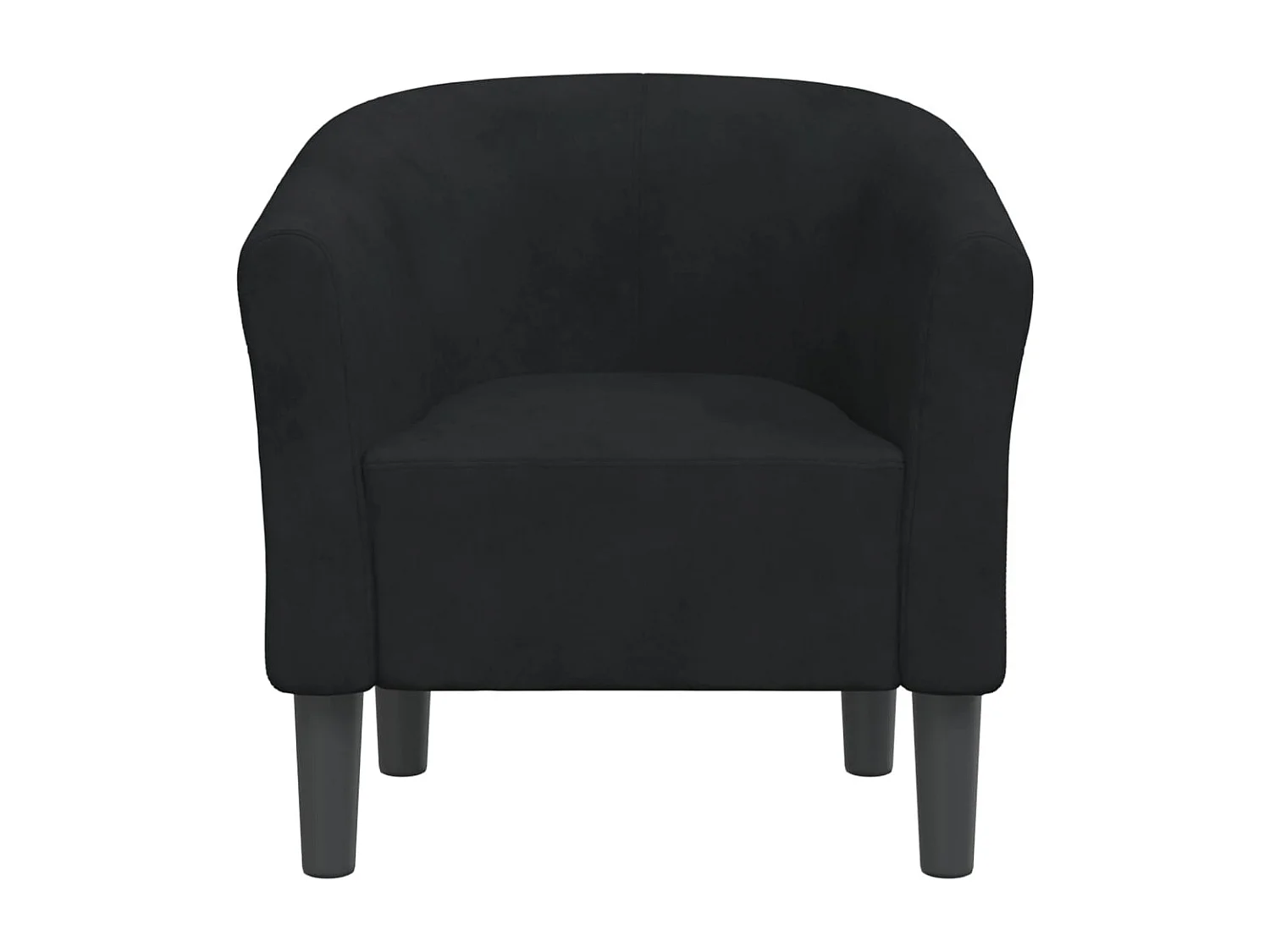 Relaxsessel | Clubsessel Schwarz Samt SHL18230