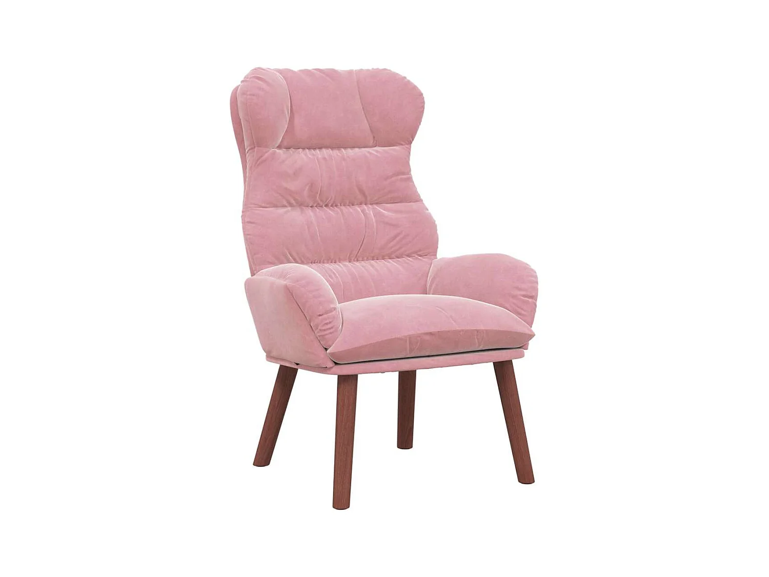 Fauteuil Salon-Chaise de relax Rose 69x74x93 cm Velours SHL1447