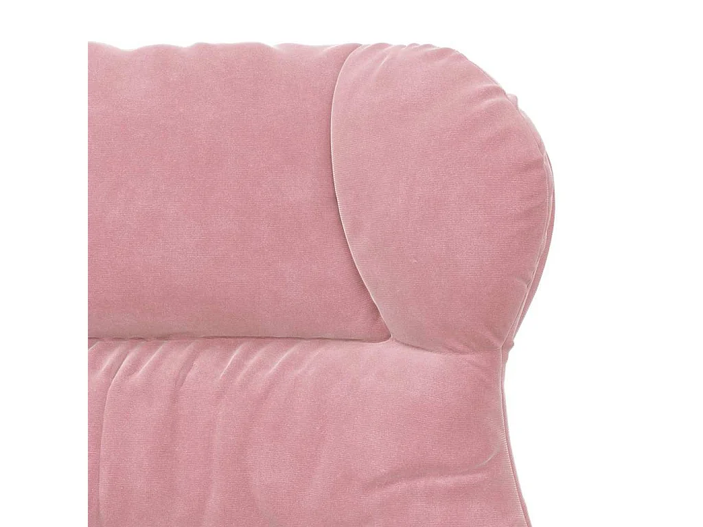 Fauteuil Salon-Chaise de relax Rose 69x74x93 cm Velours SHL1447