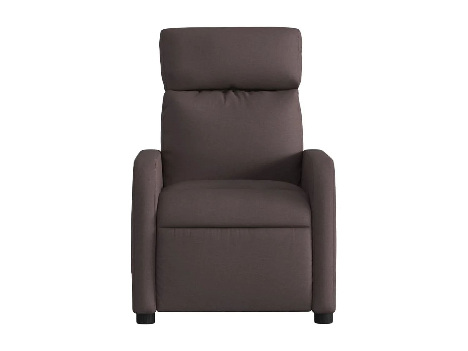 Sillón de salón | Silla | Sillón de masaje reclinable de tela marrón oscuro SHL2093