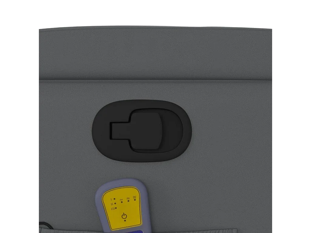 Massagestoel van grijs kunstleer