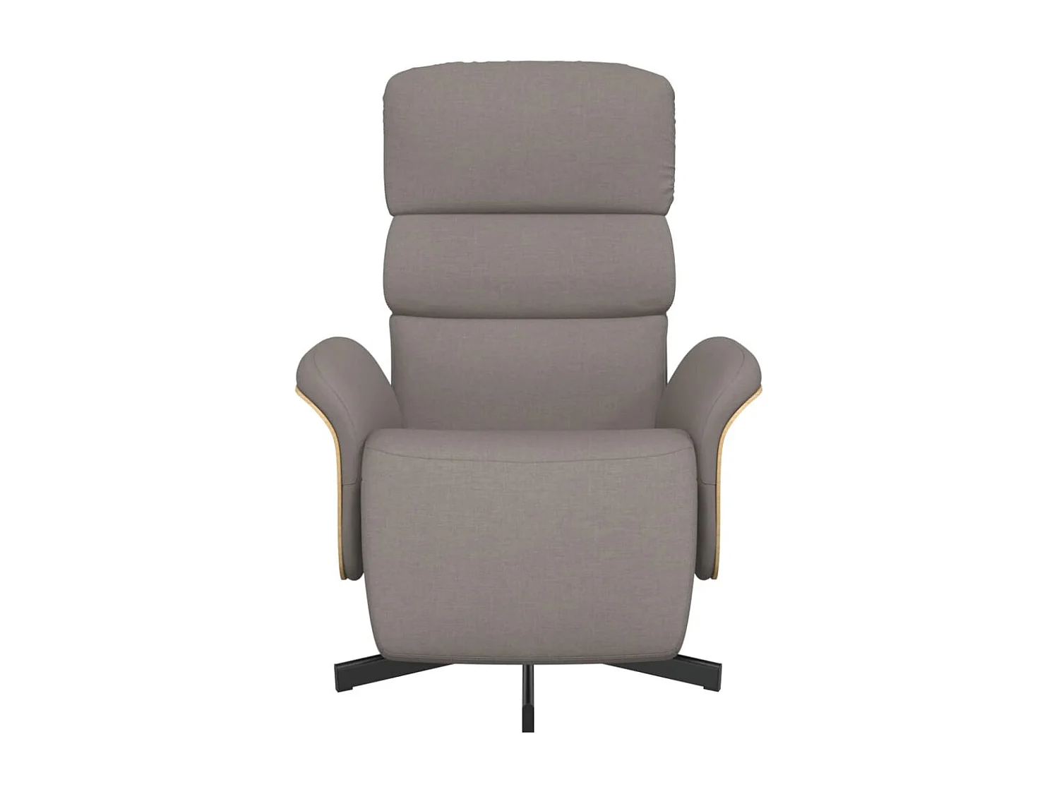 Relaxsessel | Lounge Sessel für Wohnzimmer mit Fußteil Taupe Stoff SHL66593