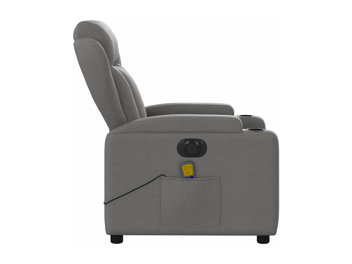 Fauteuil inclinable électrique-Chaise-Fauteuil de Massage gris foncé tissu SHL4677