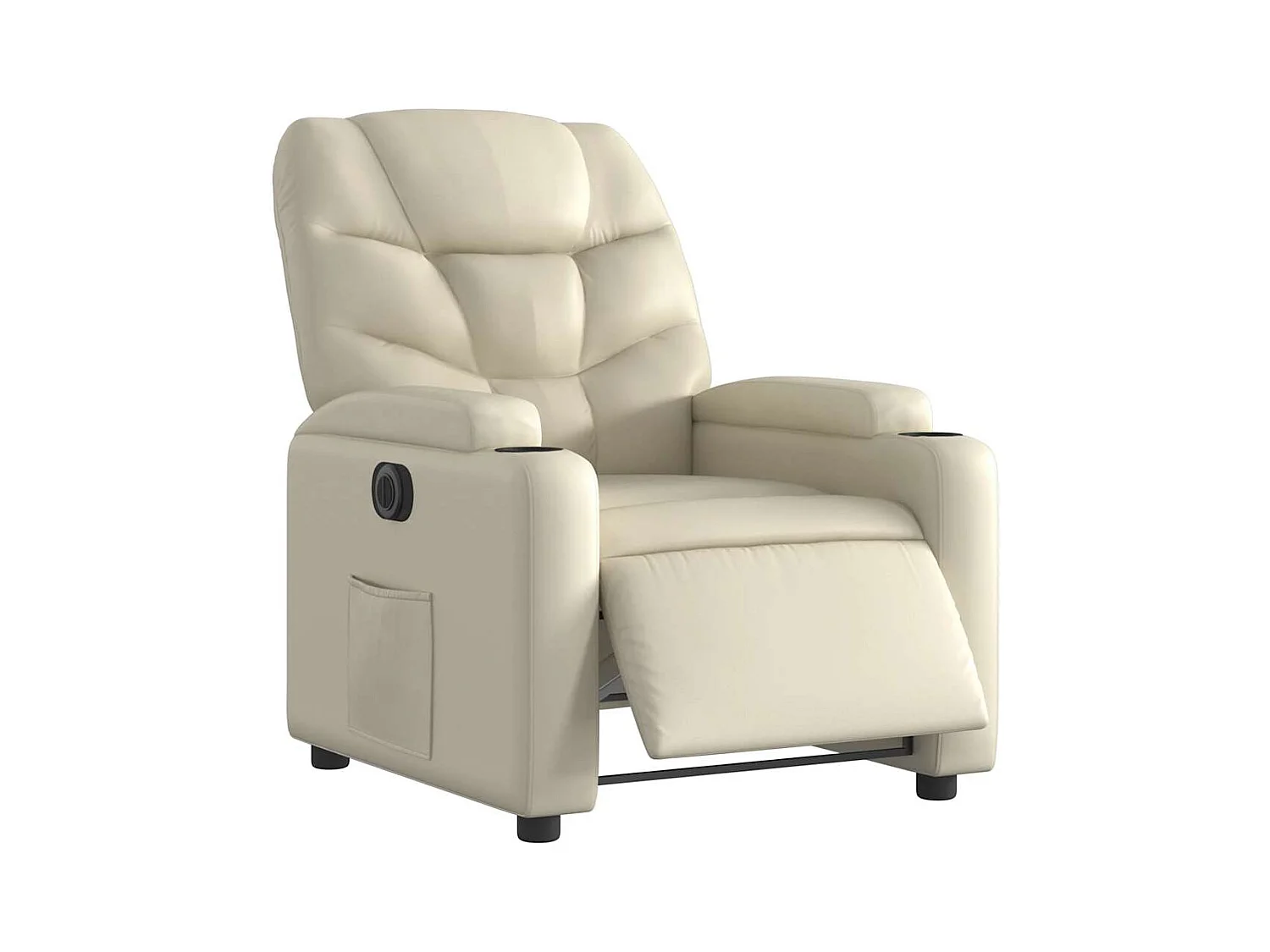 Sillón de relax | Silla | Sillón reclinable eléctrico de cuero sintético crema SHL9641
