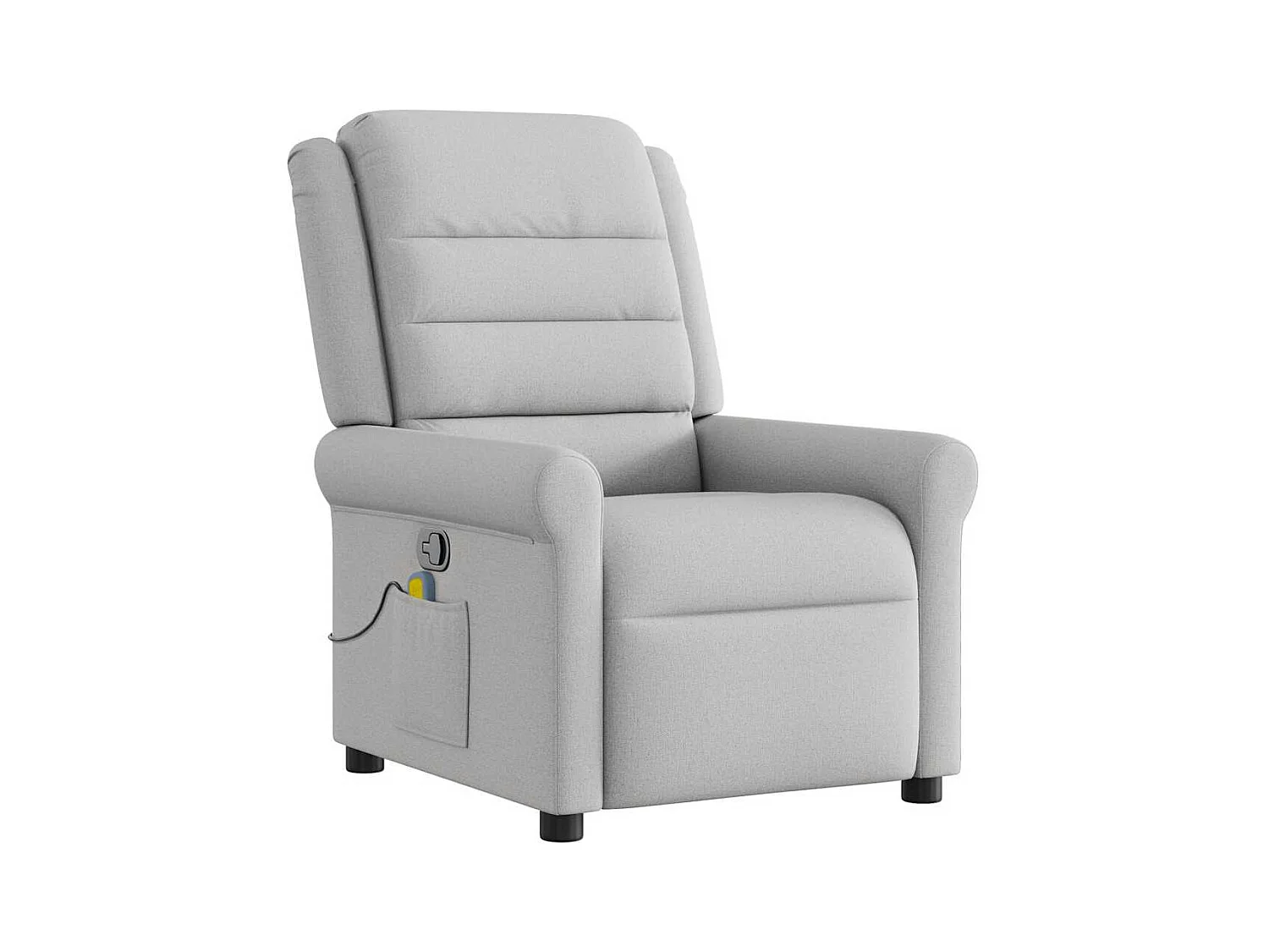 Fauteuil inclinable-Chaise de relax-Fauteuil de Massage gris nuage tissu SHL4339
