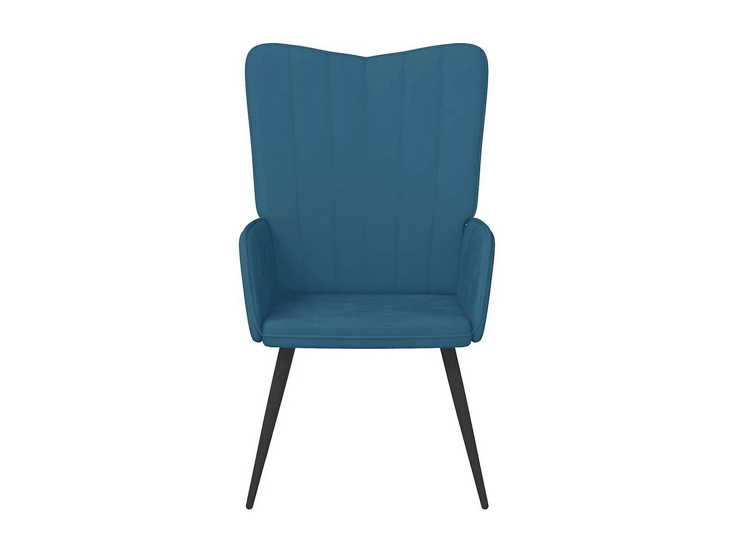Relaxsessel | Lounge Sessel Blau Samt SHL27058