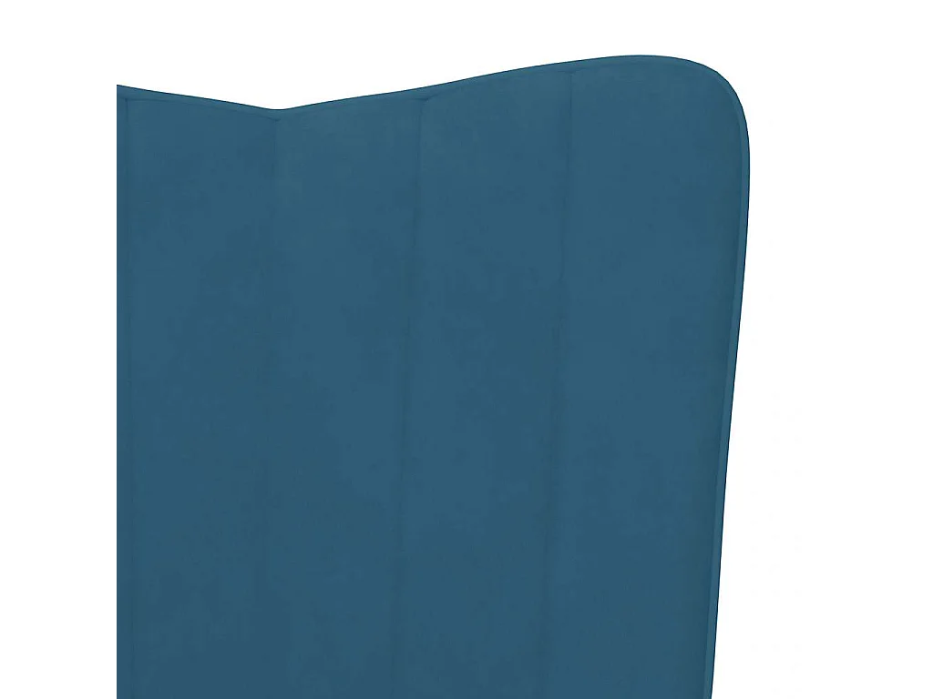 Relaxsessel | Lounge Sessel Blau Samt SHL27058