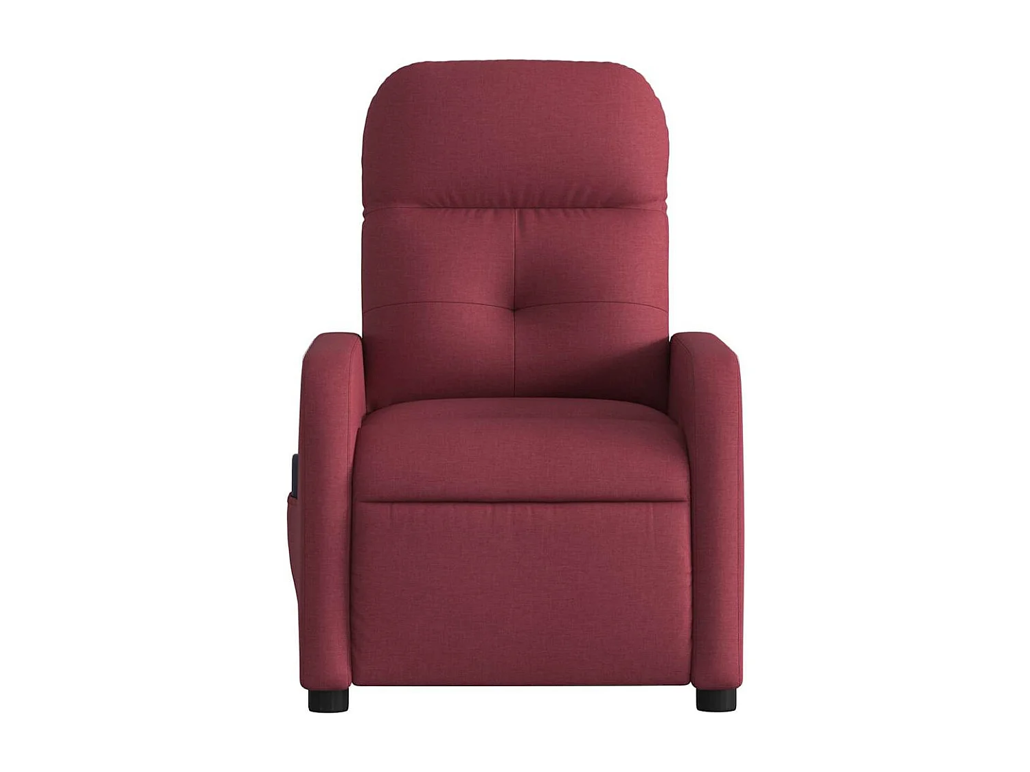 Fauteuil inclinable électrique-Fauteuil de massage de Salon Rouge bordeaux Tissu SHL3599