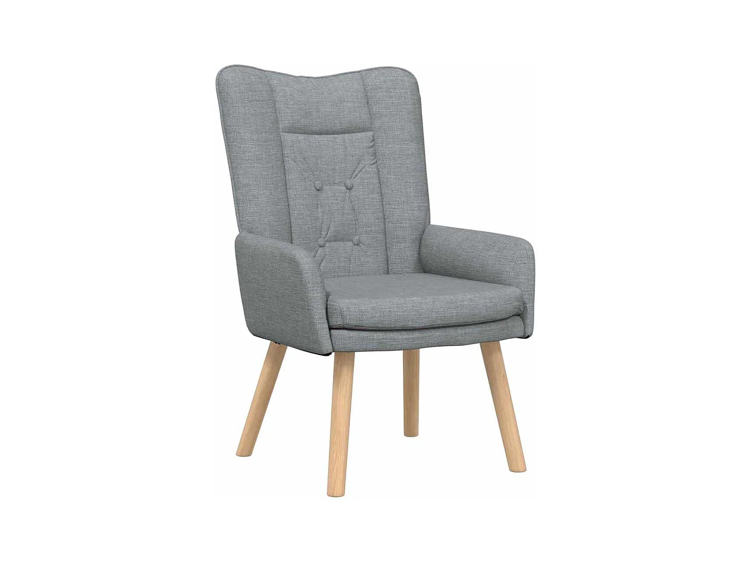 Sillón de relax | Silla Relax | Sillón de salón Gris claro 63x67x94 cm tela SHL3156