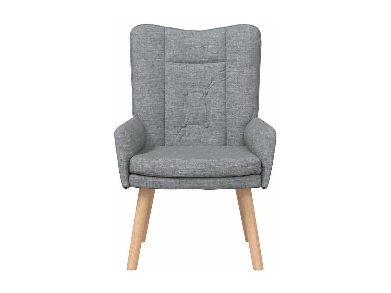 Fauteuil Salon-Chaise de relax Gris clair 63x67x94 cm tissu SHL1299