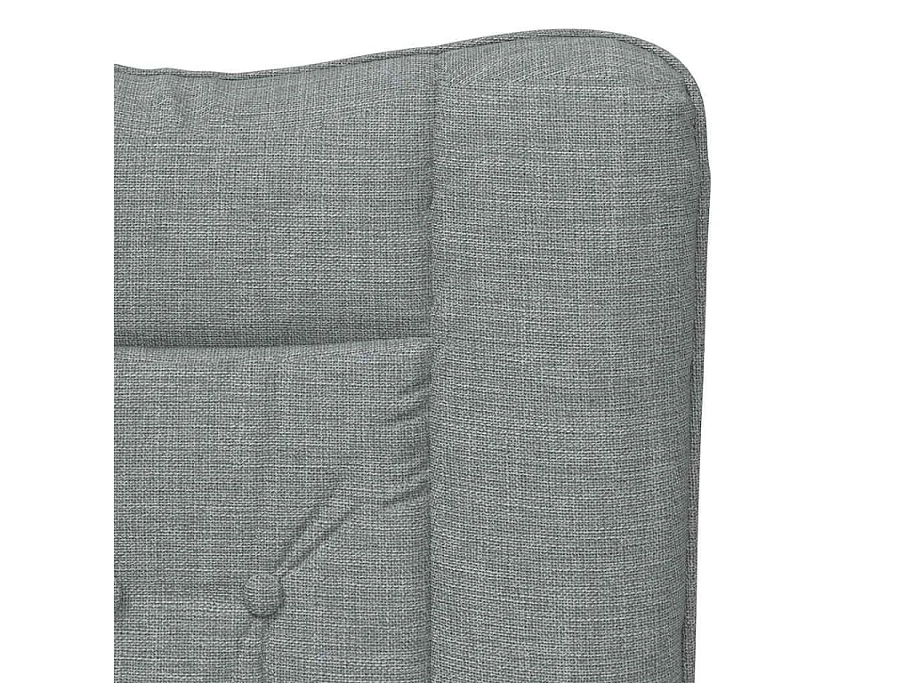 Fauteuil Salon-Chaise de relax Gris clair 63x67x94 cm tissu SHL1299