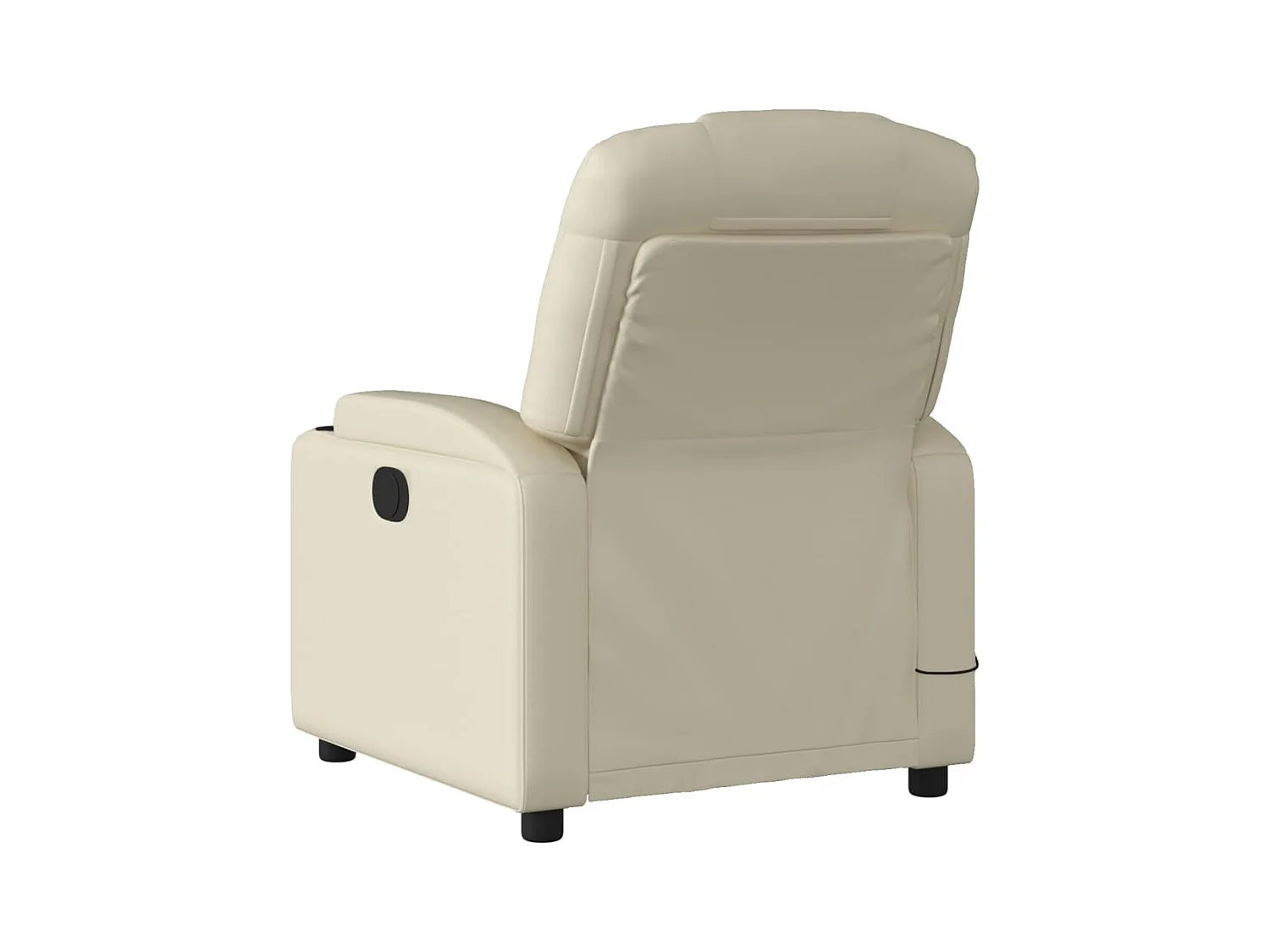 Fauteuil inclinable-Chaise de relax-Fauteuil de Massage crème similicuir SHL4841