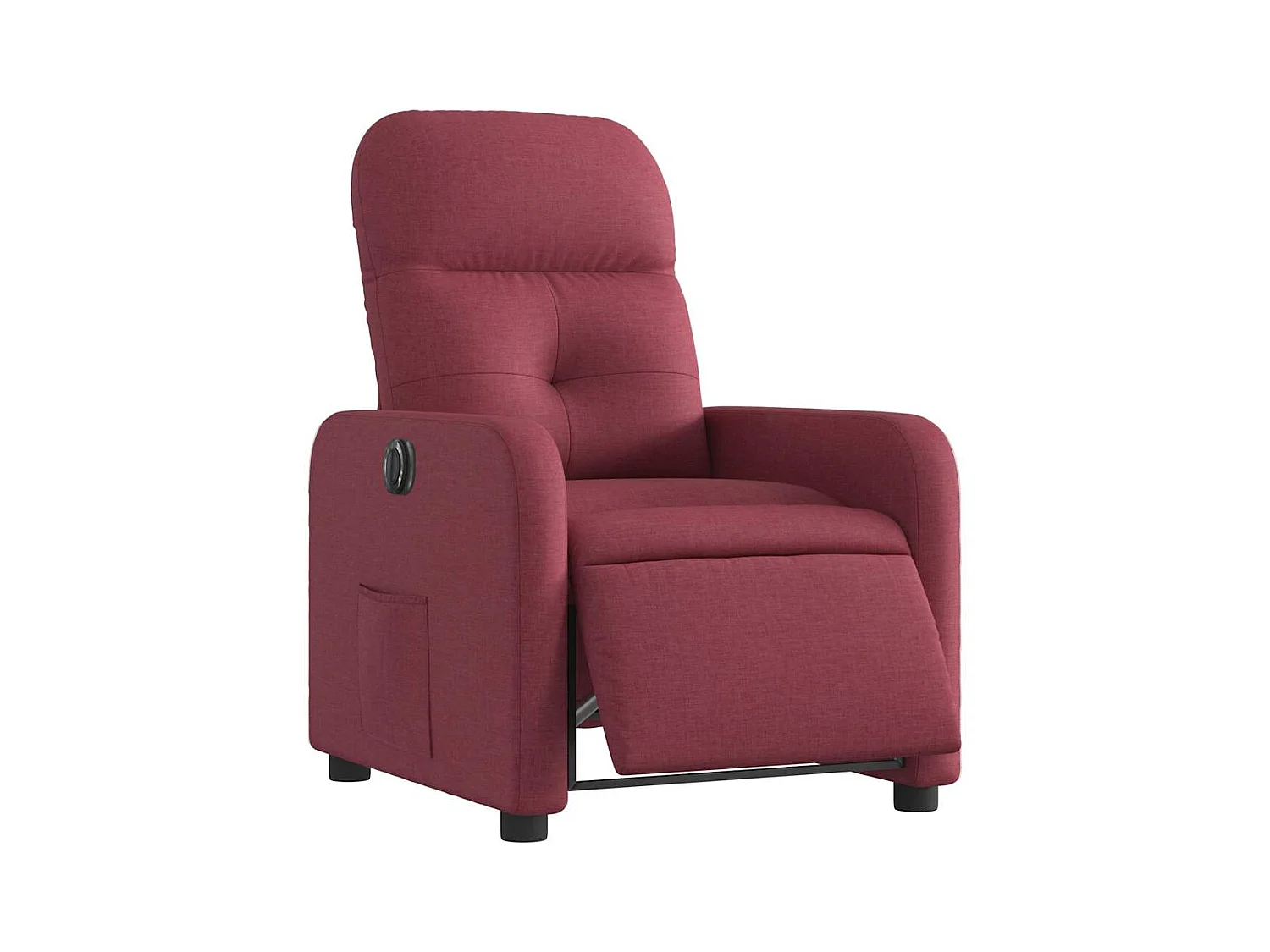 Fauteuil inclinable électrique-Chaise de relax-Fauteuil salon Rouge bordeaux Tissu SHL2680