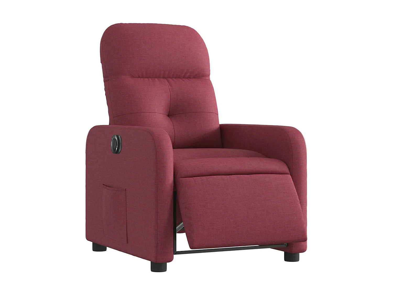 Fauteuil inclinable électrique-Chaise de relax-Fauteuil salon Rouge bordeaux Tissu SHL2680