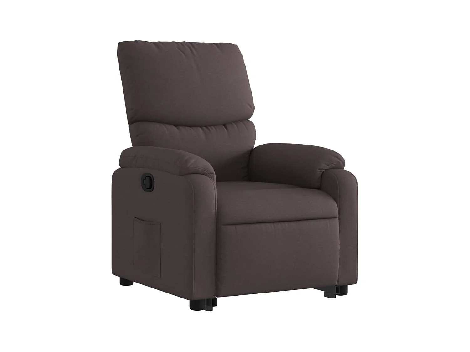Fauteuil inclinable-Chaise de relax-Fauteuil salon marron foncé tissu SHL3161