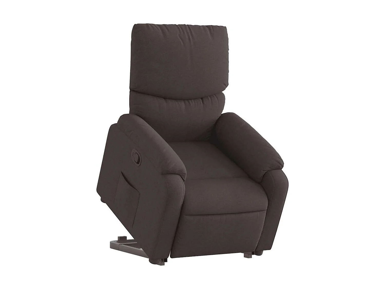 Fauteuil inclinable-Chaise de relax-Fauteuil salon marron foncé tissu SHL3161