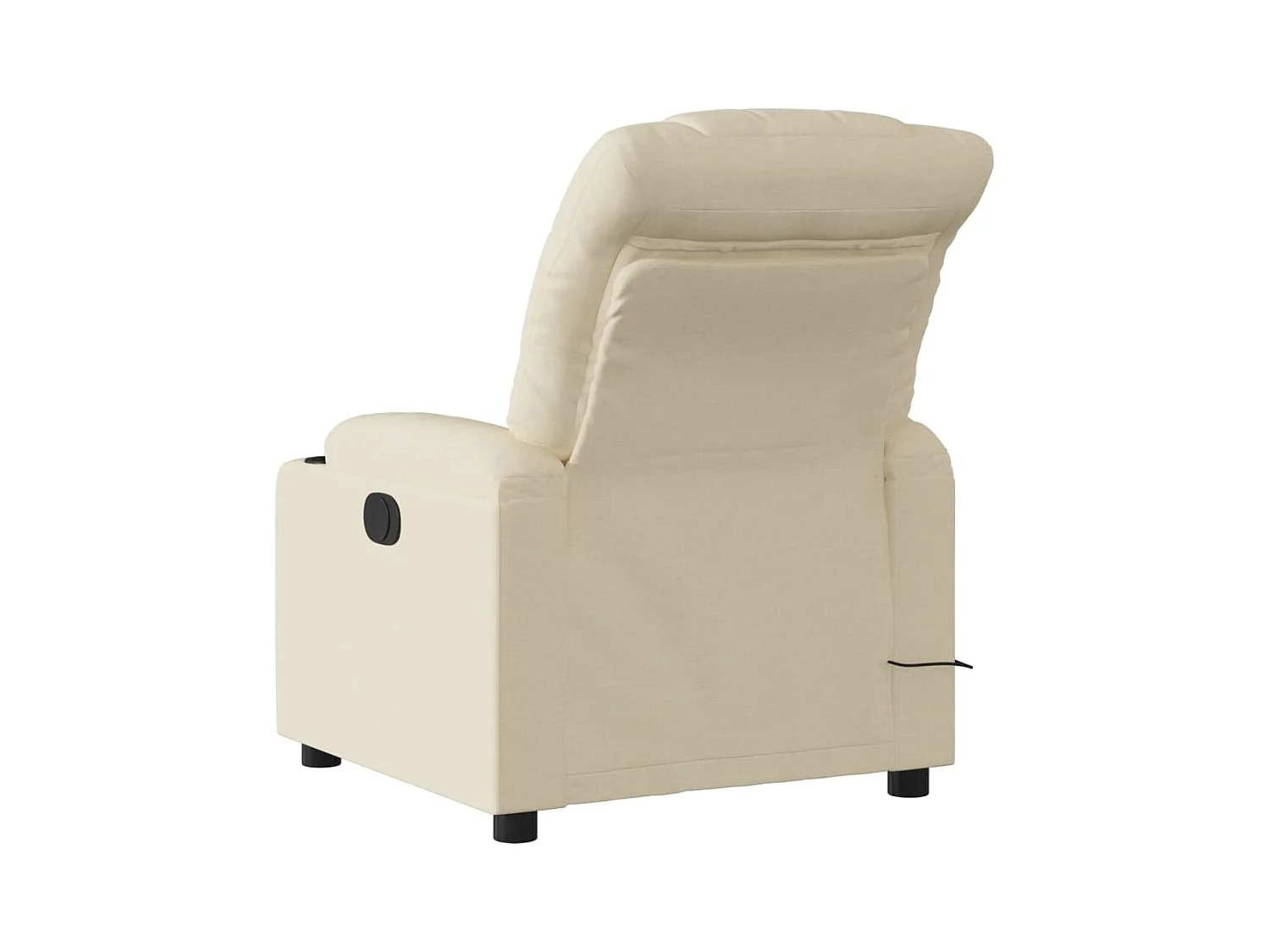 Fauteuil inclinable-Chaise de relax-Fauteuil de Massage crème tissu SHL2661