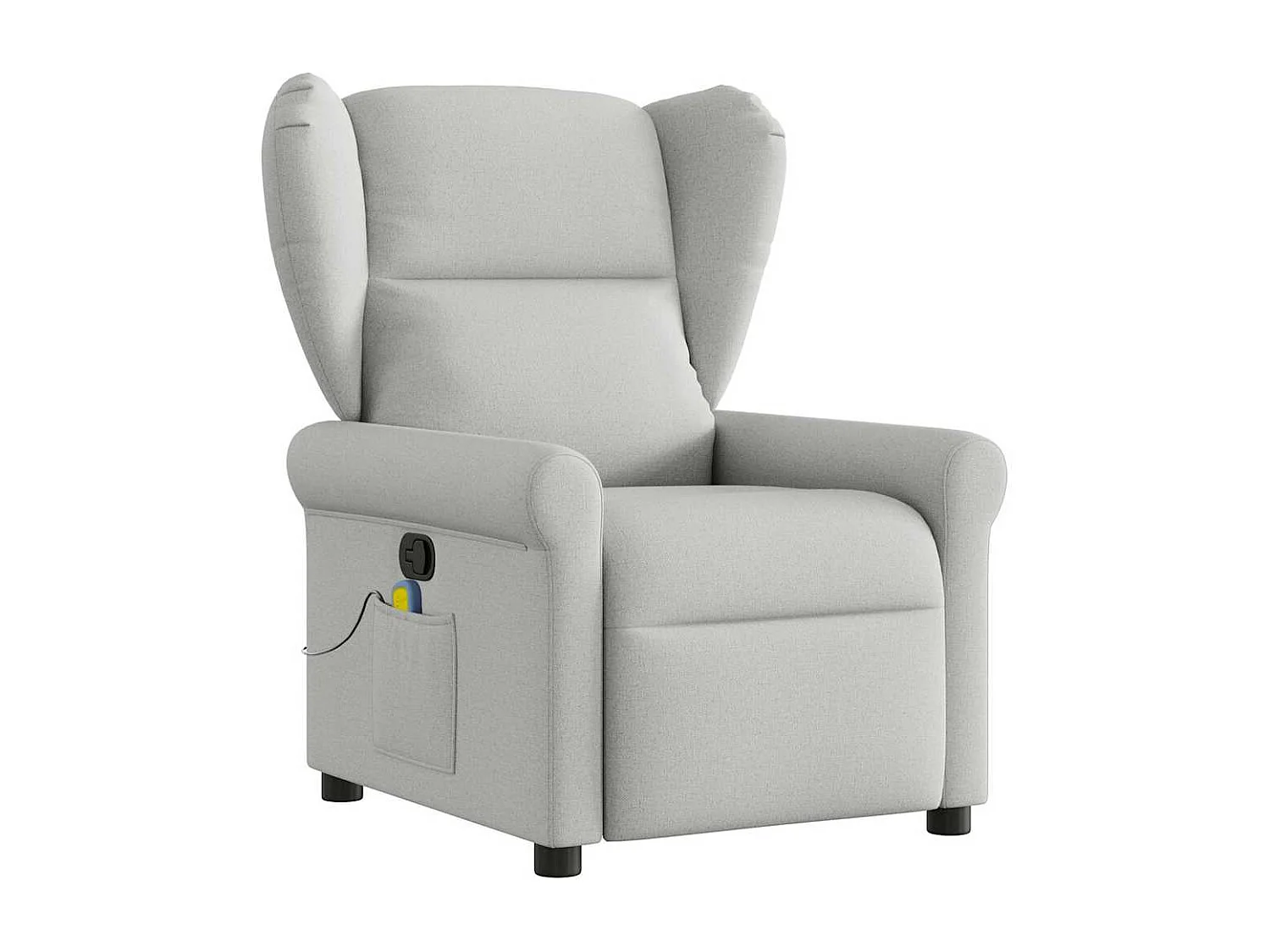 Fauteuil inclinable-Chaise de relax-Fauteuil de Massage gris nuage tissu SHL938