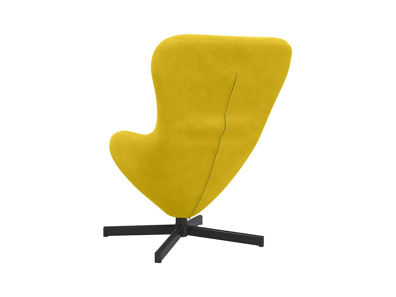 Sillón de relax | Sillón huevo Amarillo 63x73x90 cm Terciopelo SHL3510
