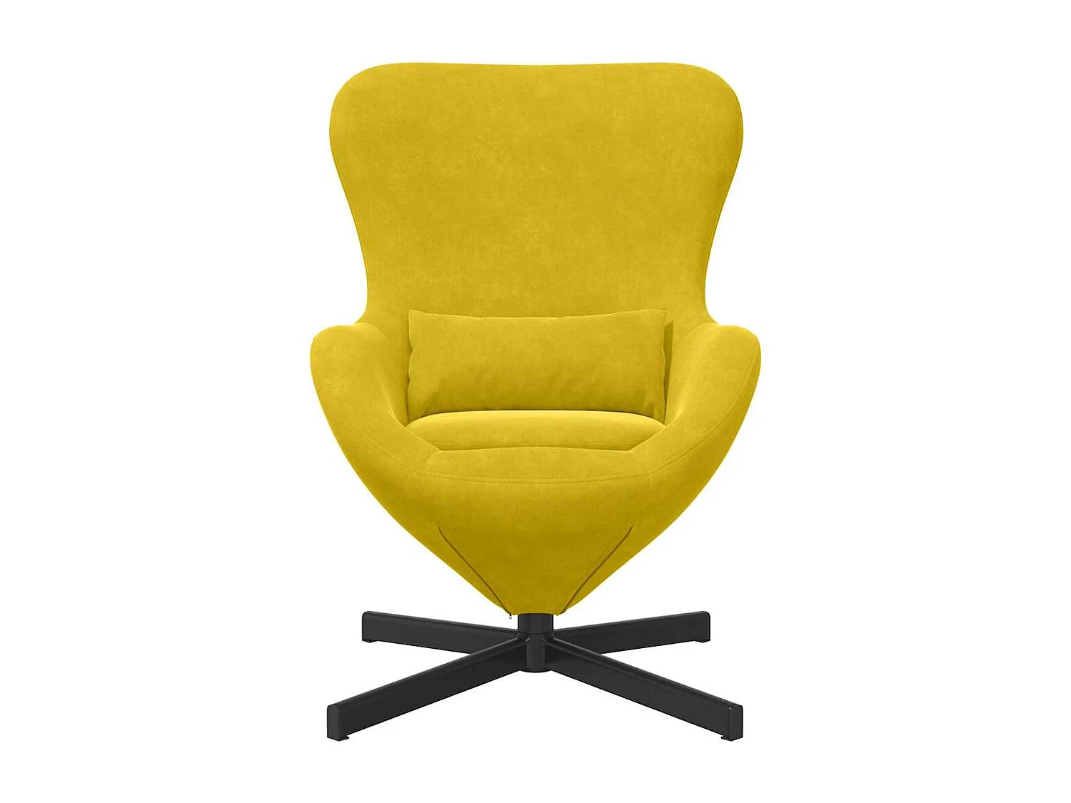 Chaise de Salon-Fauteuil œuf Jaune Velours SHL5230