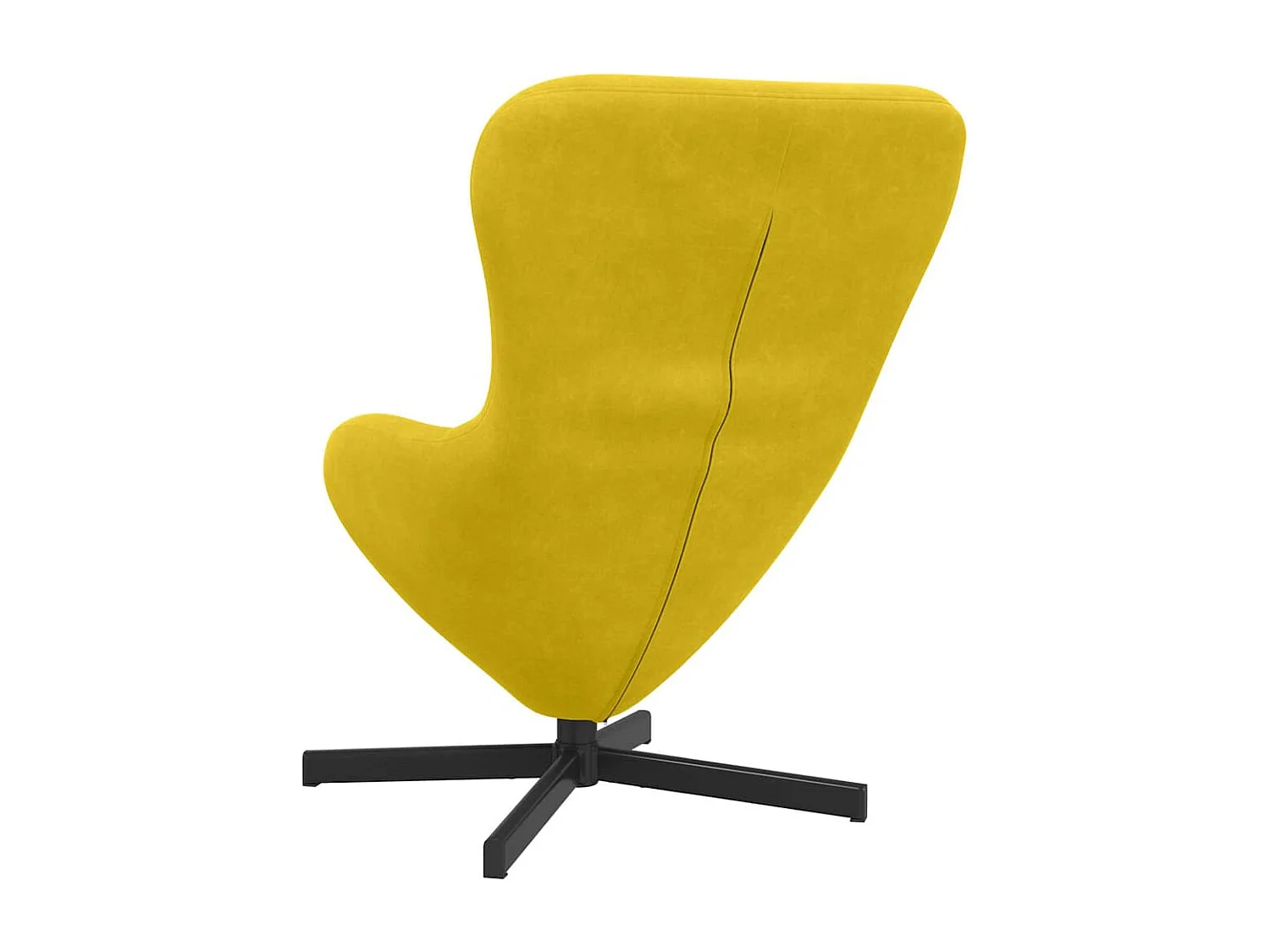 Chaise de Salon-Fauteuil œuf Jaune Velours SHL5230
