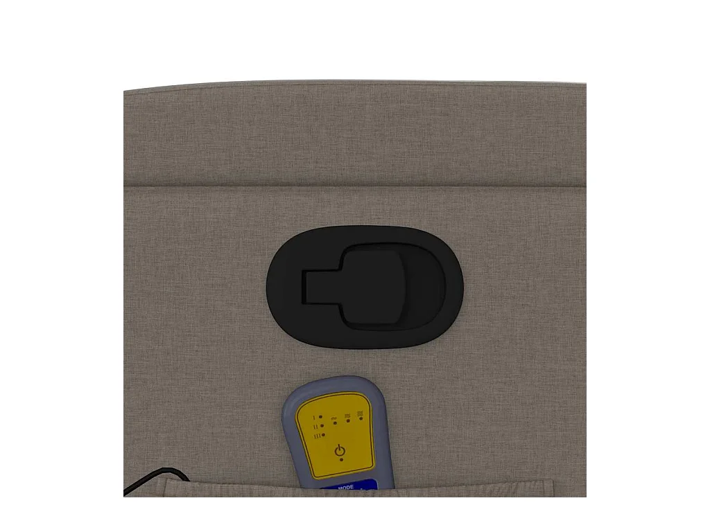 Sillón de relax | Sillón reclinable de masaje de tela color topo SHL7237