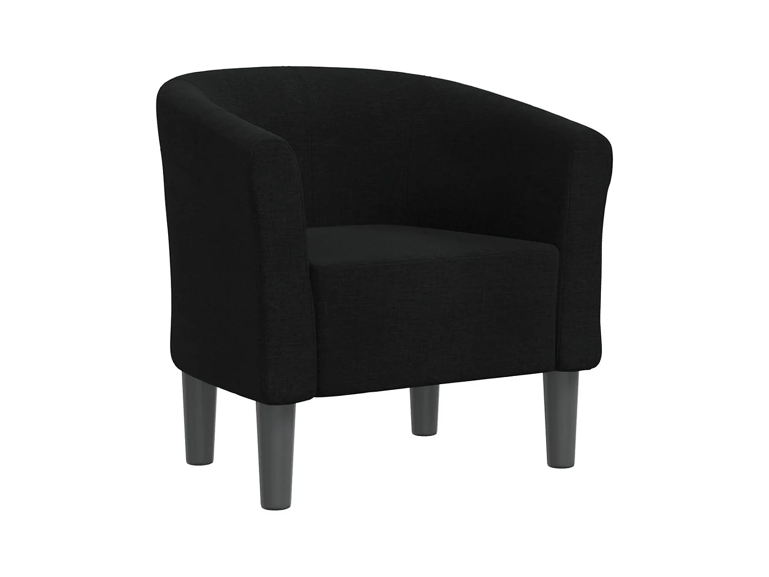 Sillón de salón | Silla de relax | Sillón de tela negra SHL9873