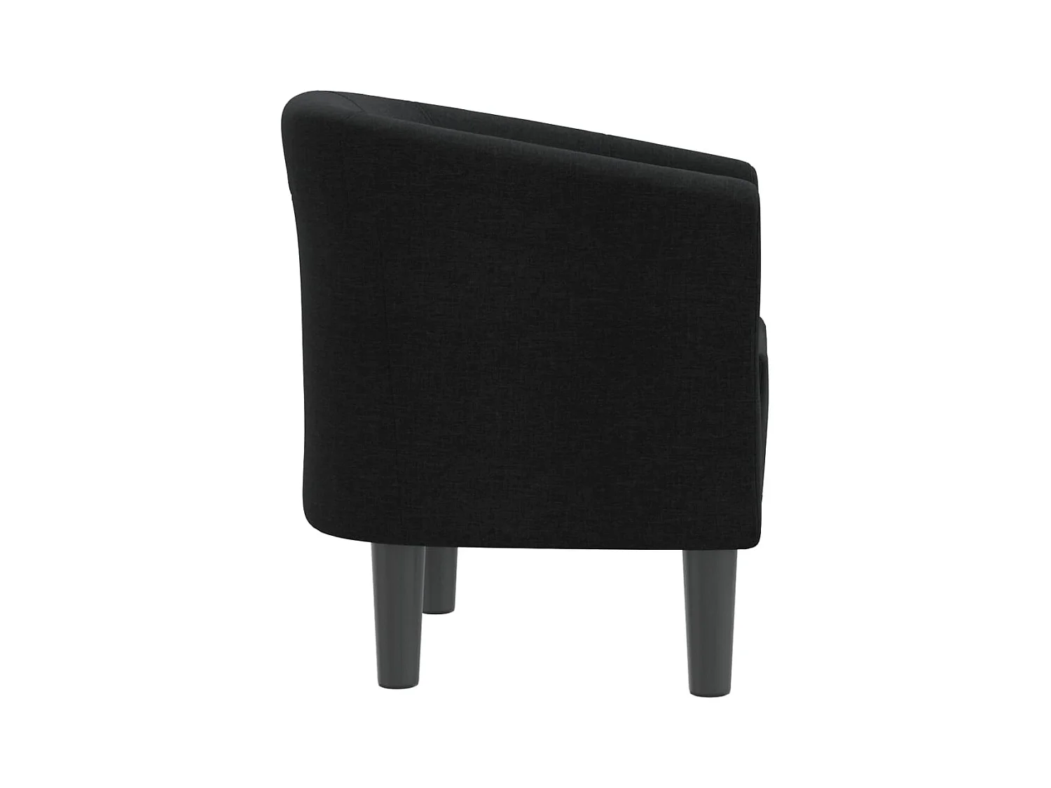 Sillón de salón | Silla de relax | Sillón de tela negra SHL9873