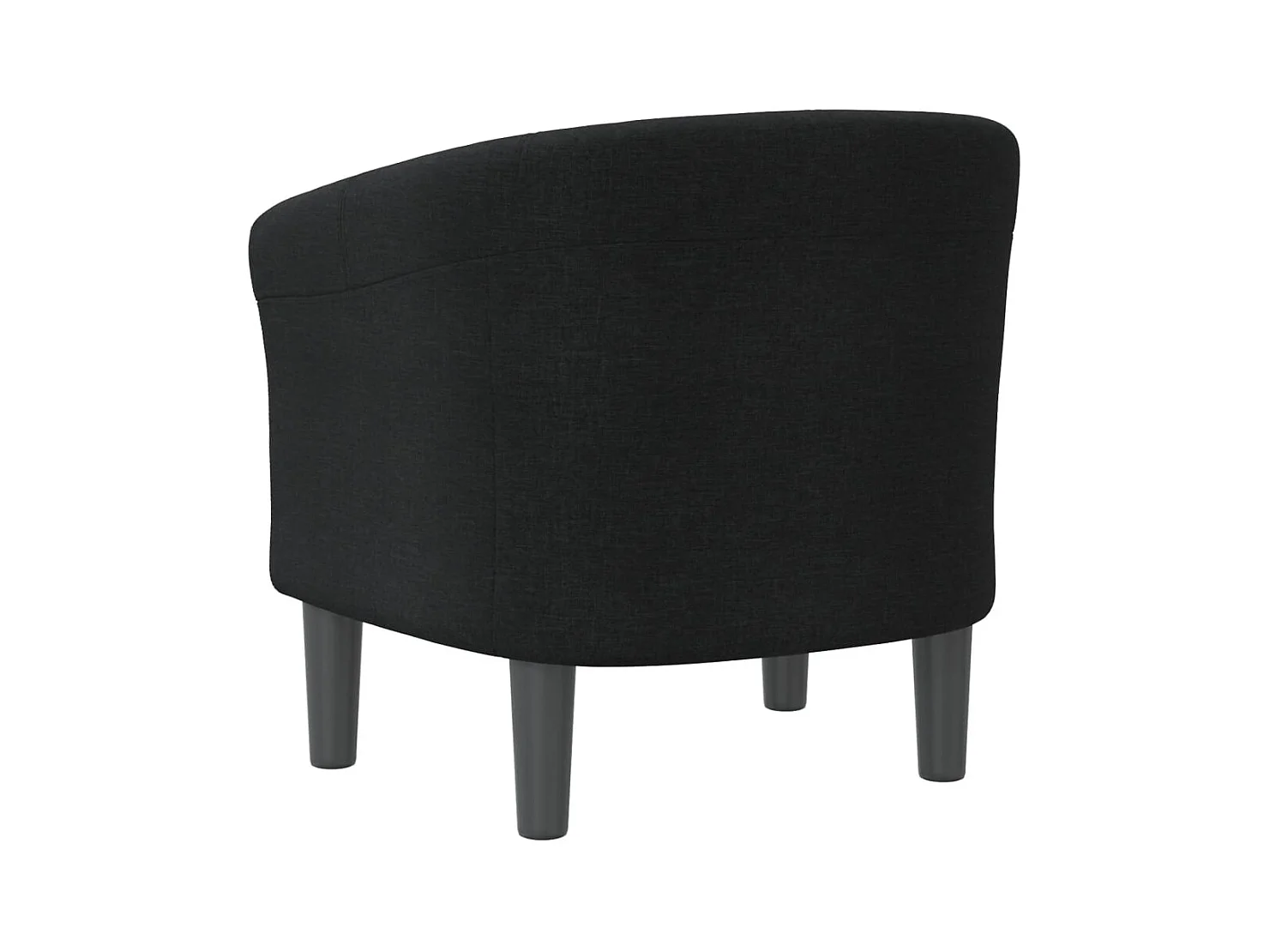 Sillón de salón | Silla de relax | Sillón de tela negra SHL9873