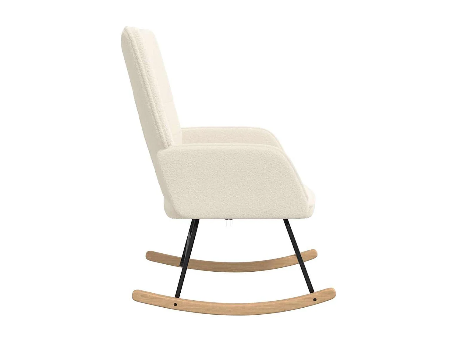 Fauteuil Salon-Chaise de relax Crème 61x78x98 cm tissu SHL1017