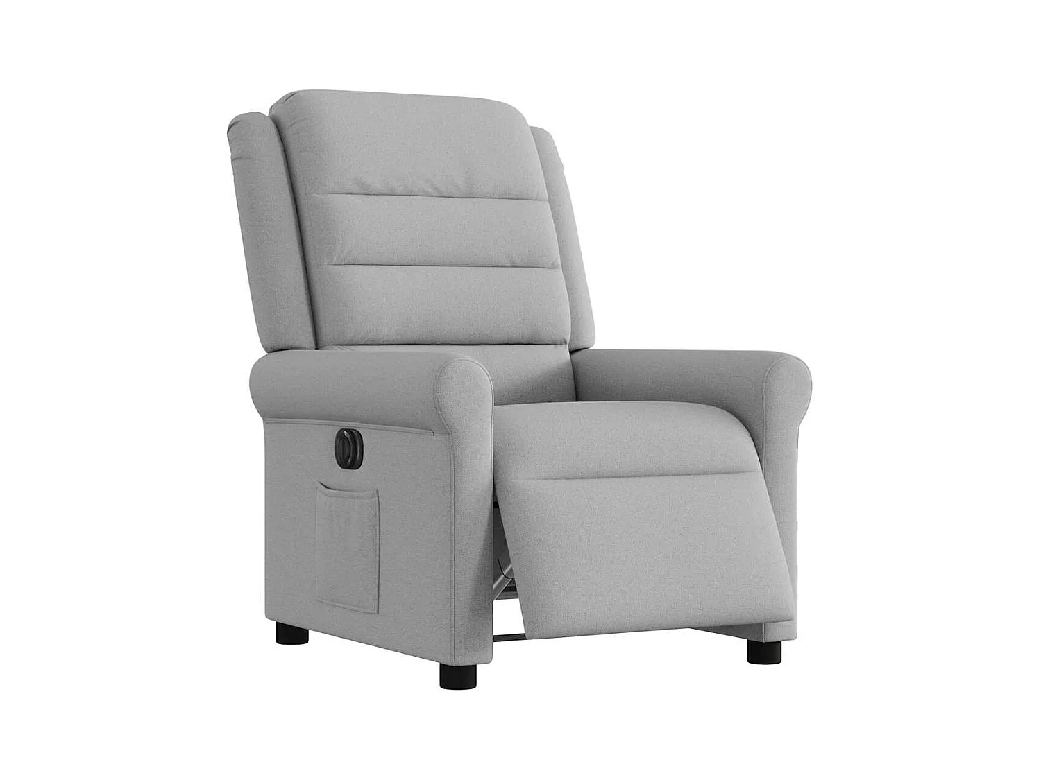 Fauteuil inclinable électrique-Chaise de relax-Fauteuil TV gris nuage tissu SHL1987