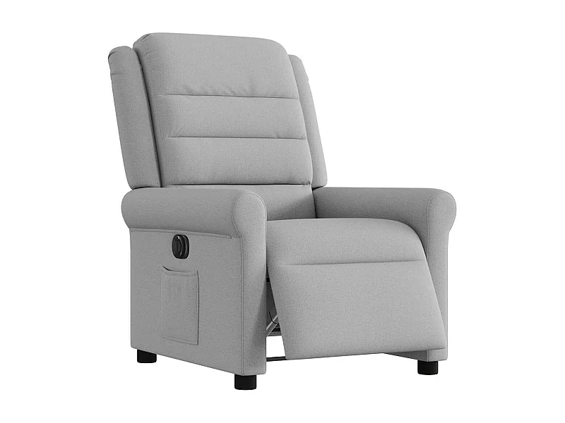Relaxsessel Elektrisch | Lounge Sessel indoor Wolkengrau Stoff SHL43948