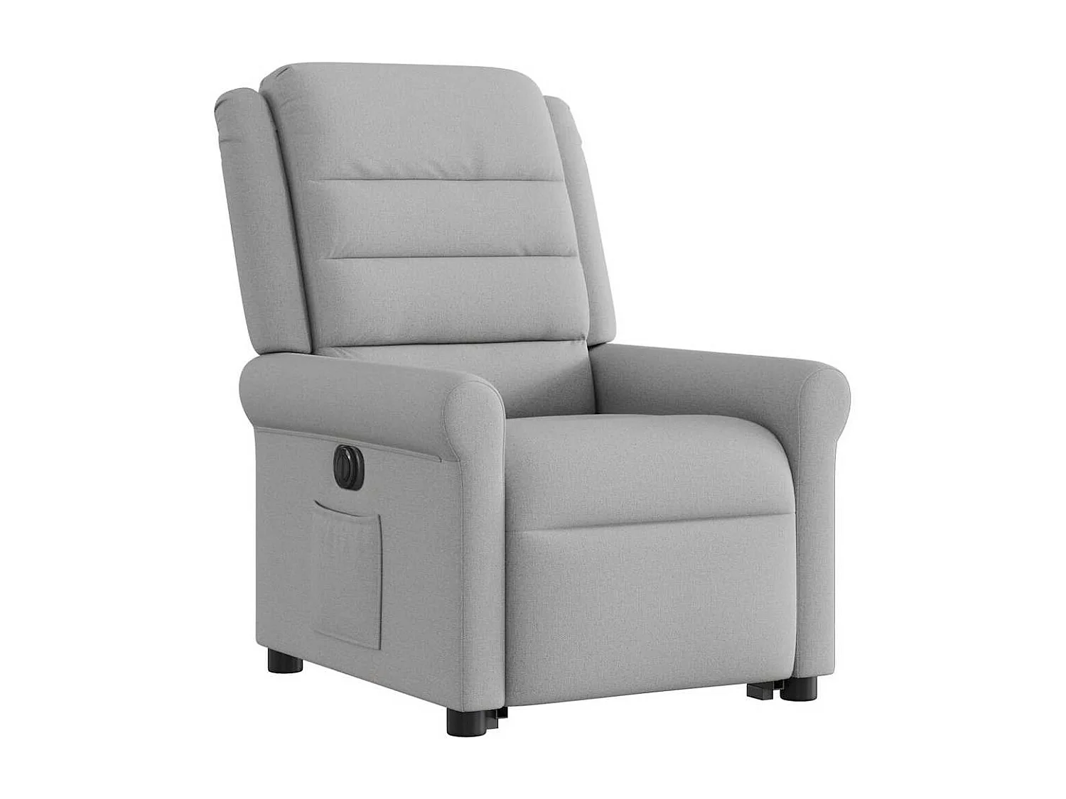 Fauteuil inclinable électrique-Chaise de relax-Fauteuil TV gris nuage tissu SHL4366