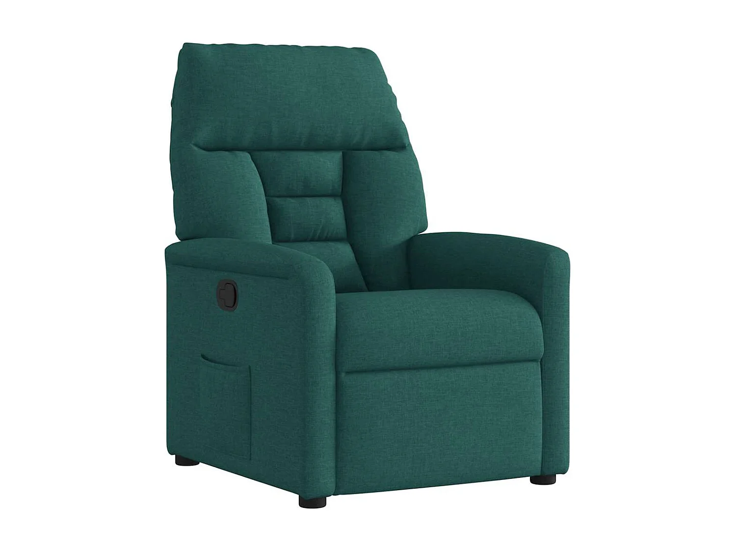 Fauteuil inclinable-Chaise de relax-Fauteuil TV Vert foncé Tissu SHL5342