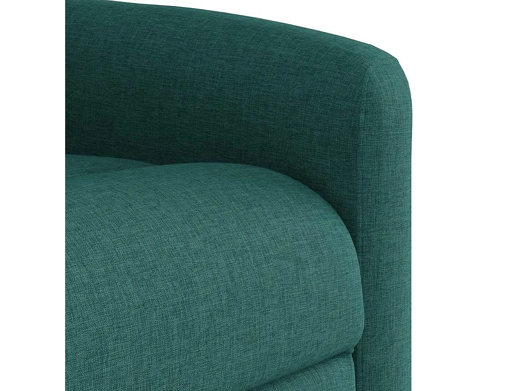Fauteuil inclinable-Chaise de relax-Fauteuil TV Vert foncé Tissu SHL5342