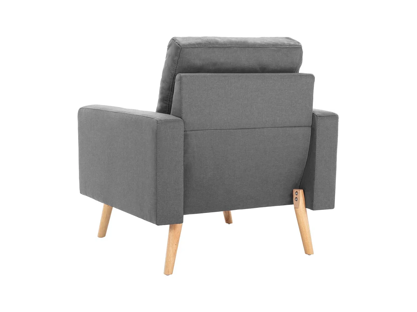 Sillón de salón | Silla de relax | Sillón de tela gris claro SHL3599