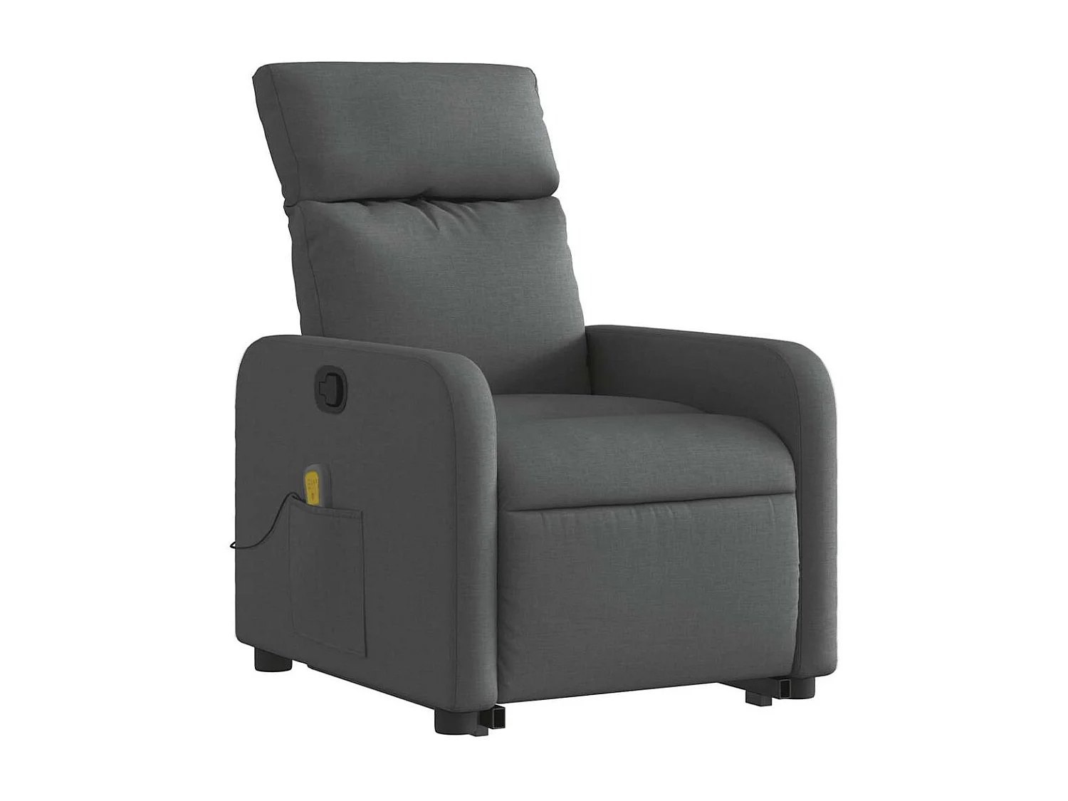 Fauteuil inclinable-Chaise de relax-Fauteuil de Massage Gris foncé Tissu SHL4285