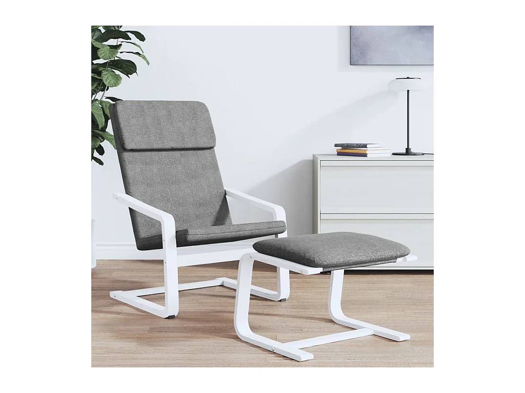 Sillón de relax | Silla de relax de tela gris oscuro SHL6874