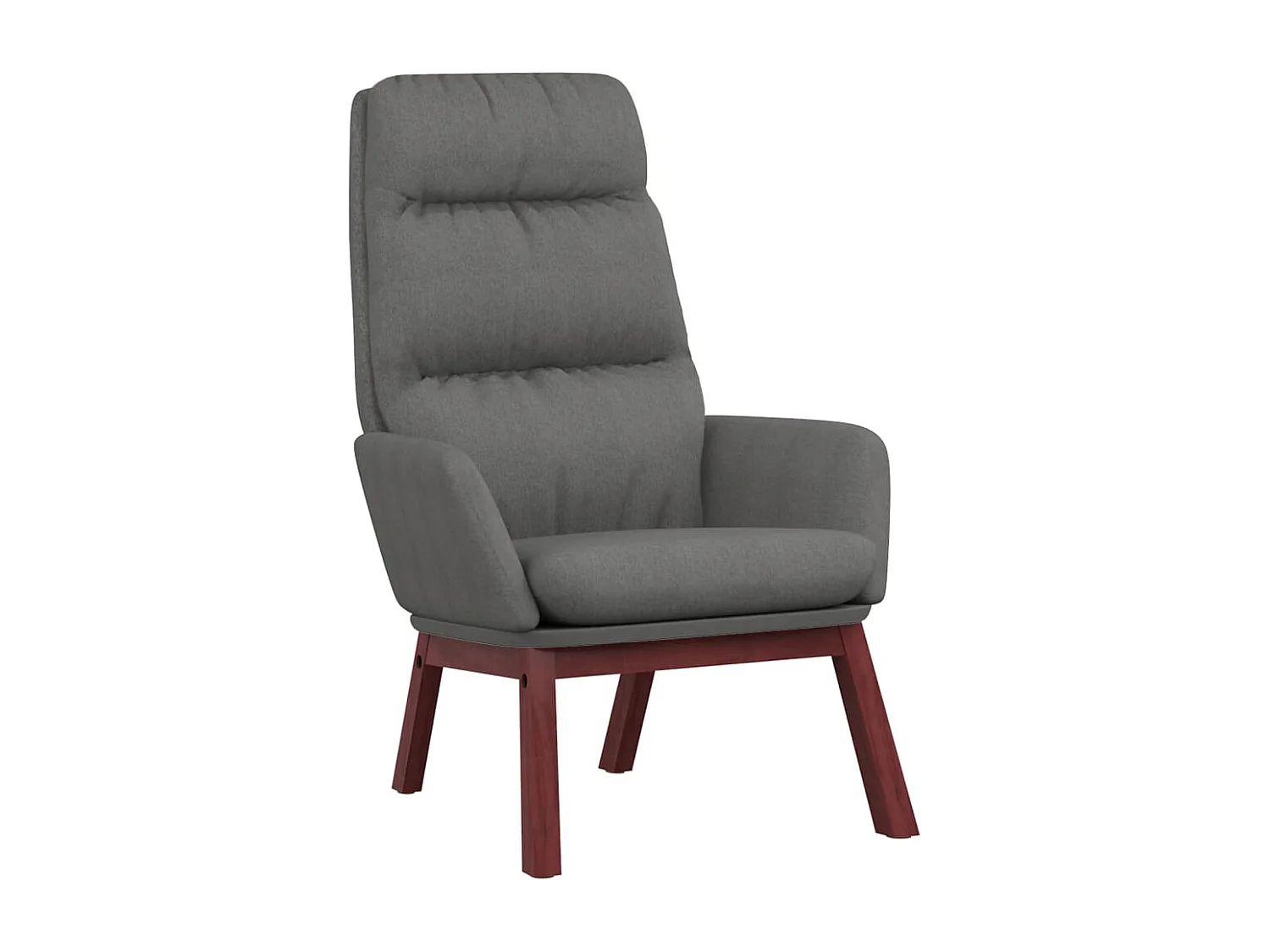 Chaise de relaxation moderne avec tabouret-Fauteuil de Salon Gris clair Tissu SHL3199